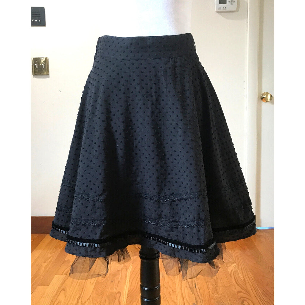 Lip Service Vintage Devil Dolls Goth Victorian Retro Maid Black Apron Skirt