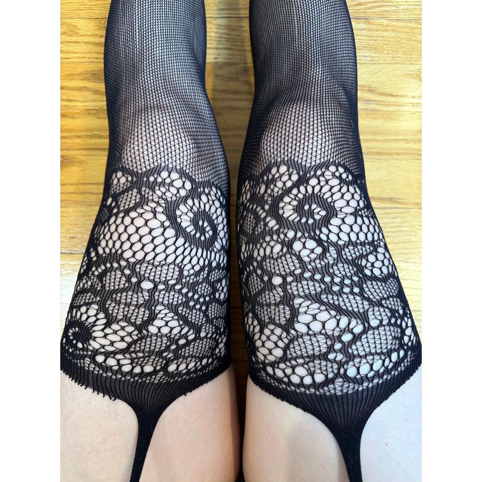 Gothic Victorian Vampire Cabaret Coquette Floral Garter Stockings