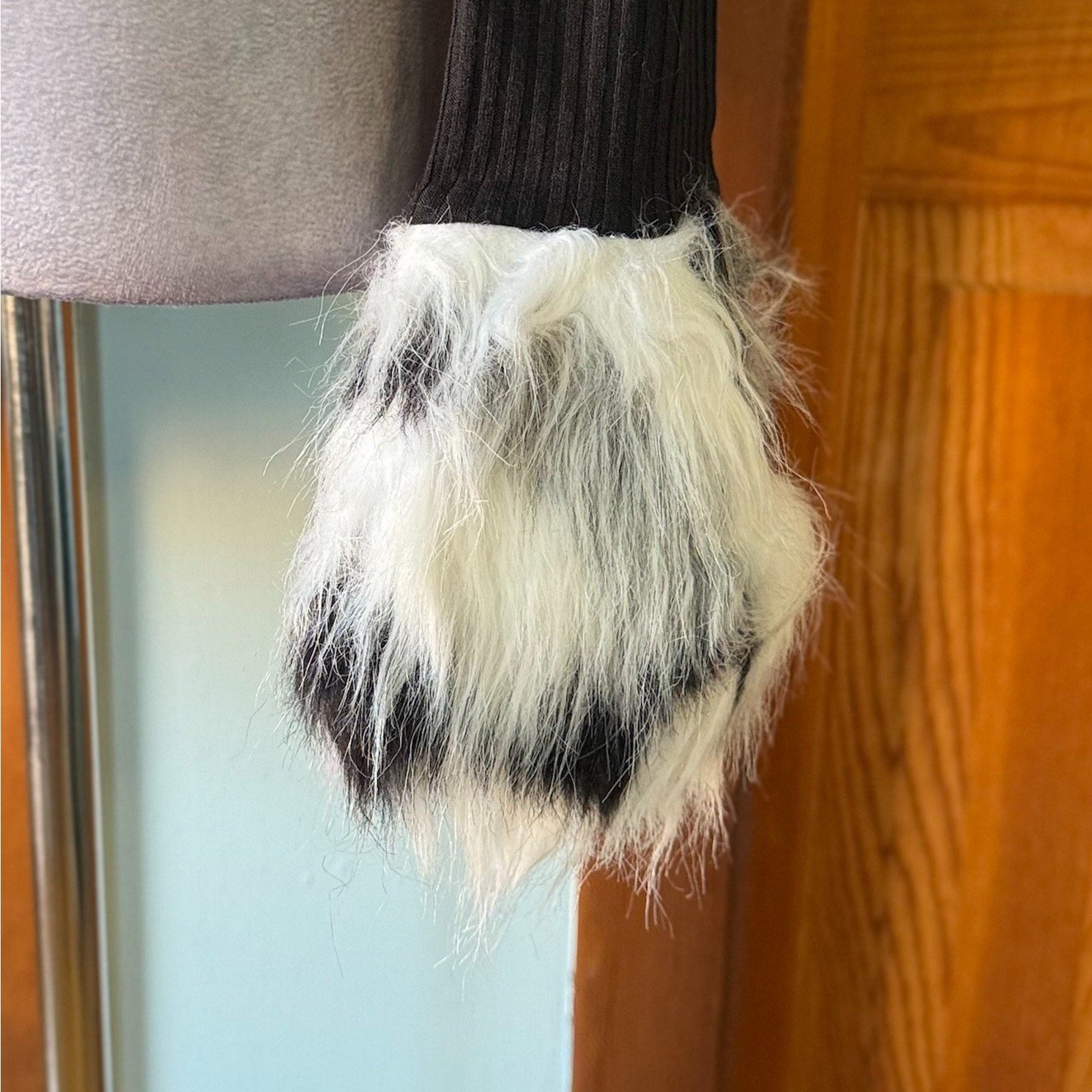 Jawbreaker Goth Punk Werewolf Mistress Faux Fur Collar & Cuffs Cardigan