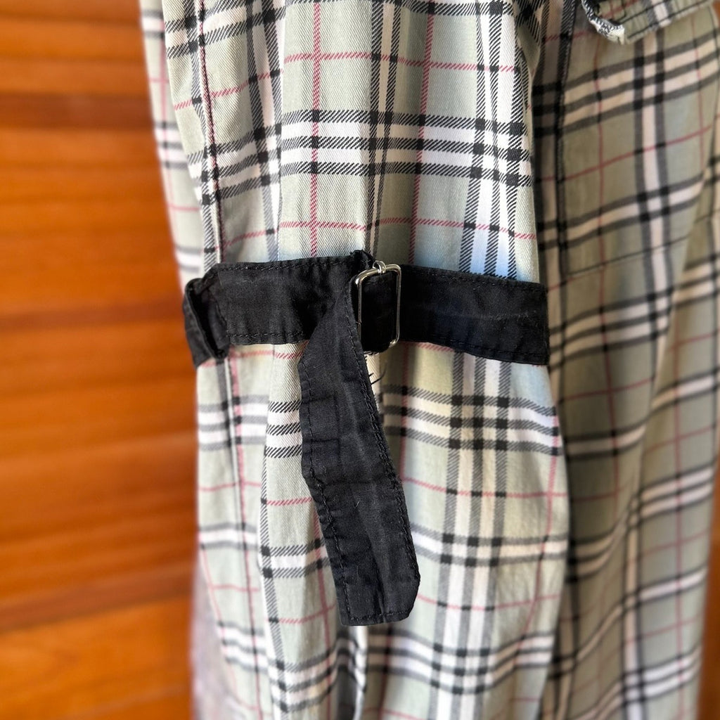 Vintage Tripp NYC Punk Goth Y2K Gray Plaid Cotton Unisex Shirt M-XL