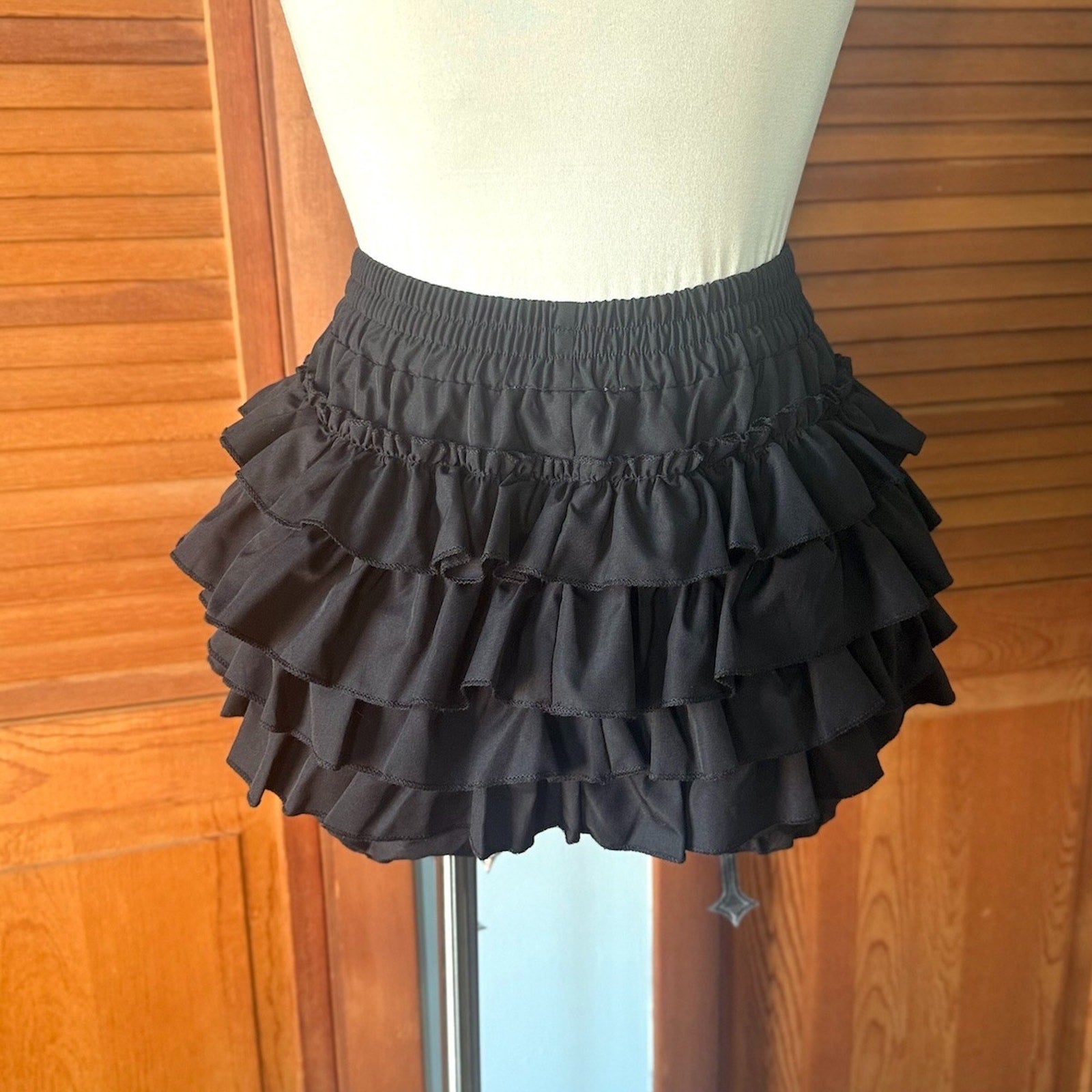 Gothic Lolita EGL Neo Victorian Visual Kei Cross Ruffle Pantaloons Shorts