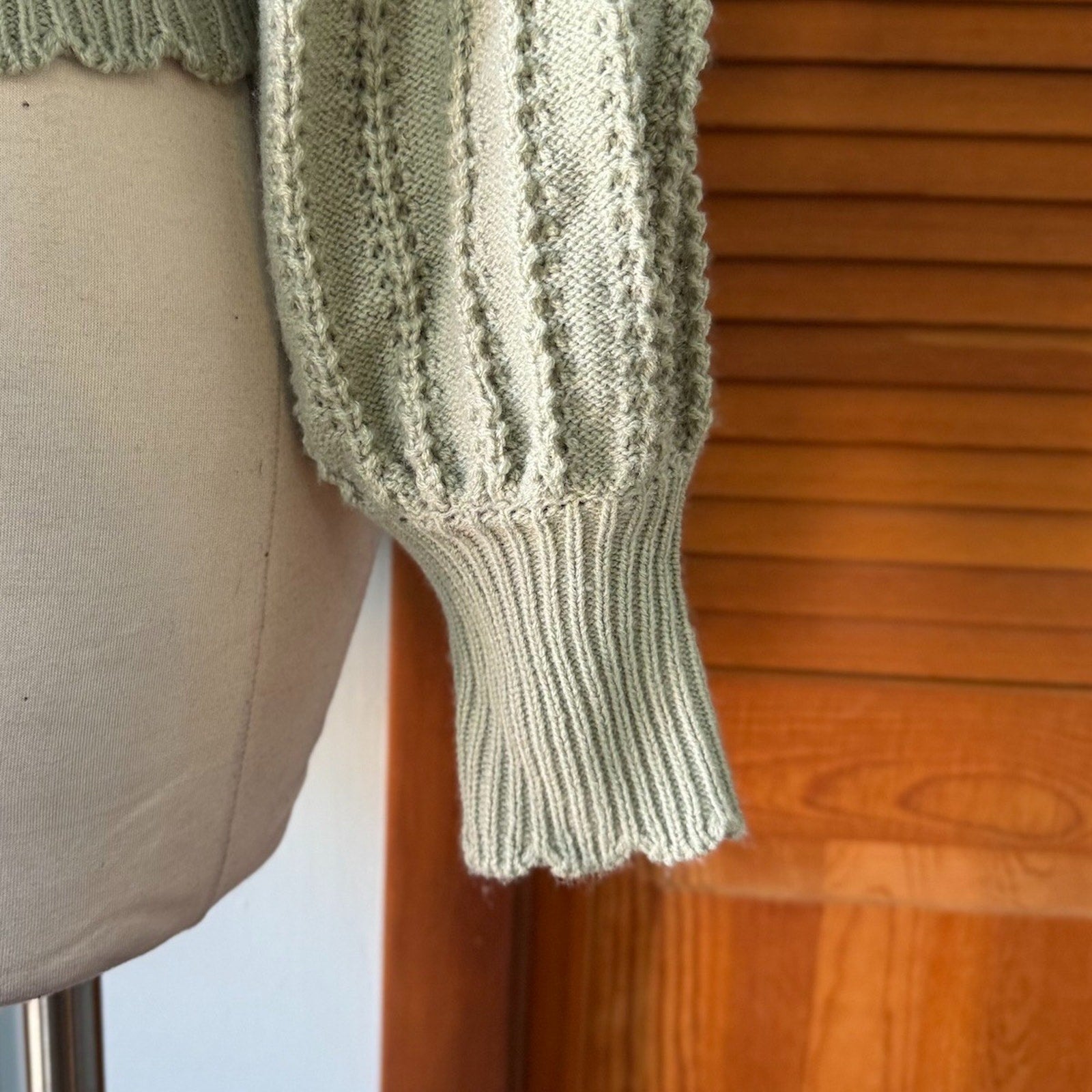 Liz Lisa J-Fashion Jirai Kei Himekaji Fairycore Green Flower Button Sweater Top