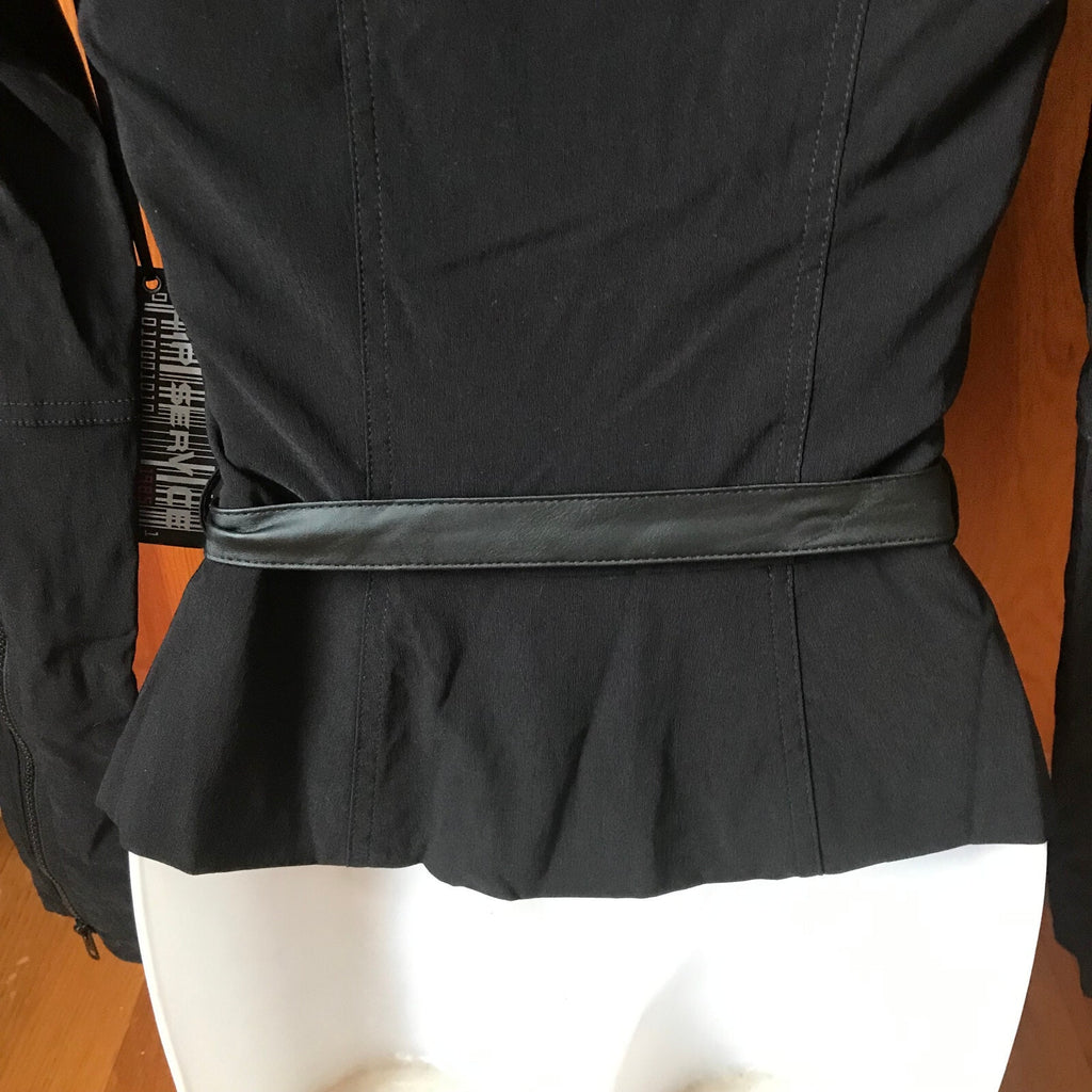 Vintage Lip Service Cyber Sniper Goth Punk Black Military Jacket XS