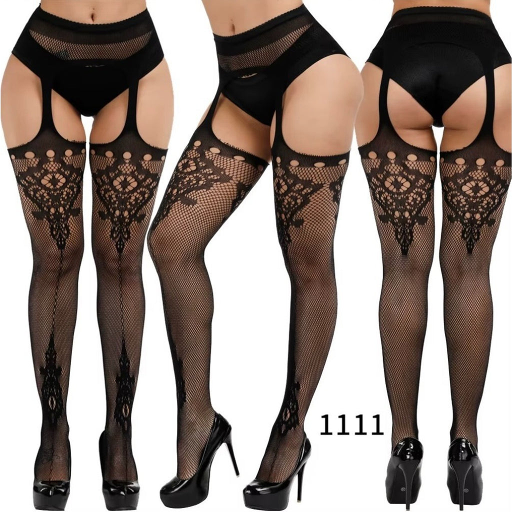Gothic Victorian Vampire Vkei Dark Fairycore Witchy Garter Medallion Stockings