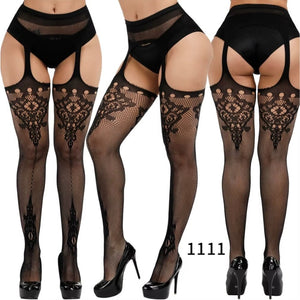 Gothic Victorian Vampire Vkei Dark Fairycore Witchy Garter Medallion Stockings