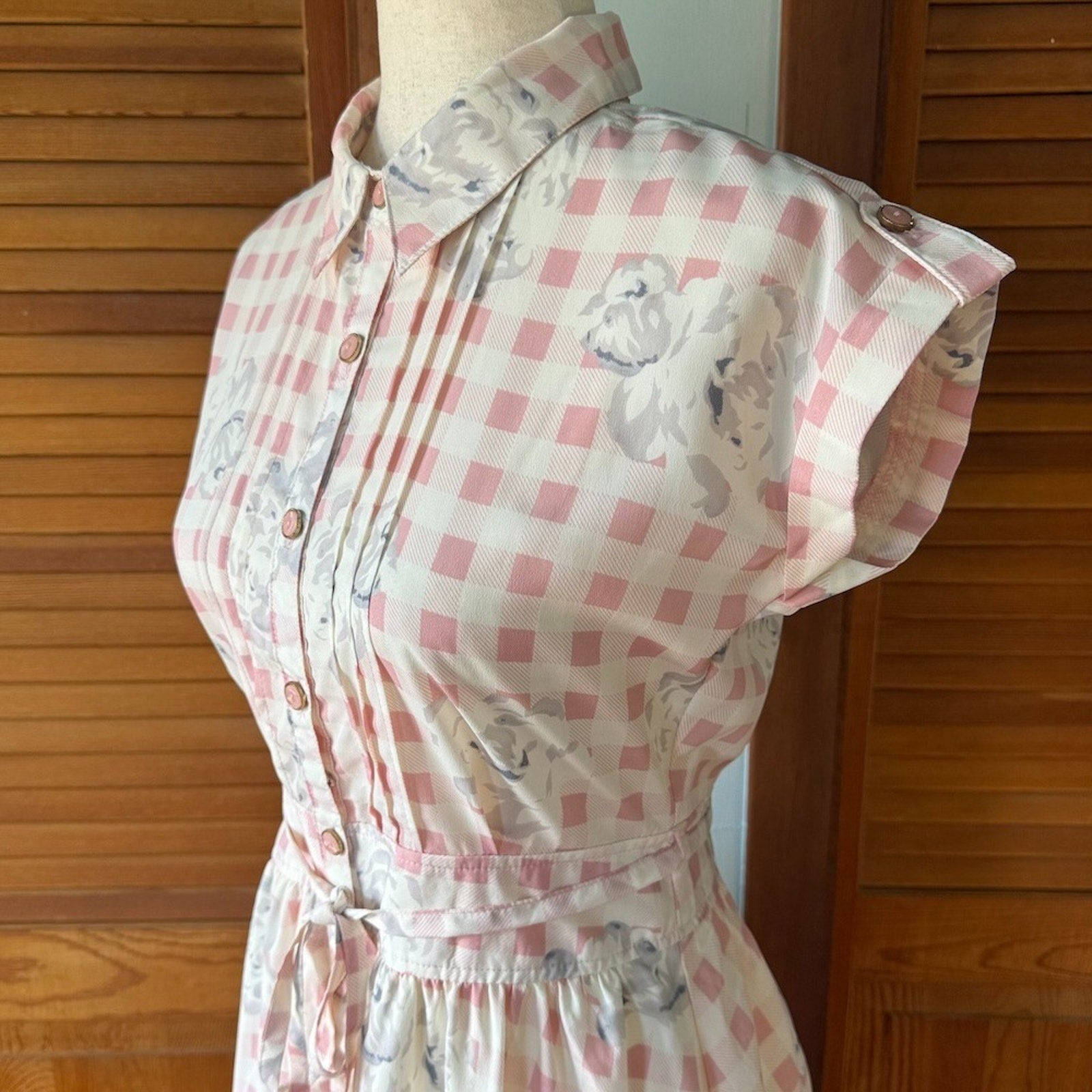 Liz Lisa J-fashion Gyaru Coquette Cottage Pink White Gray Rose Summer Dress S-M