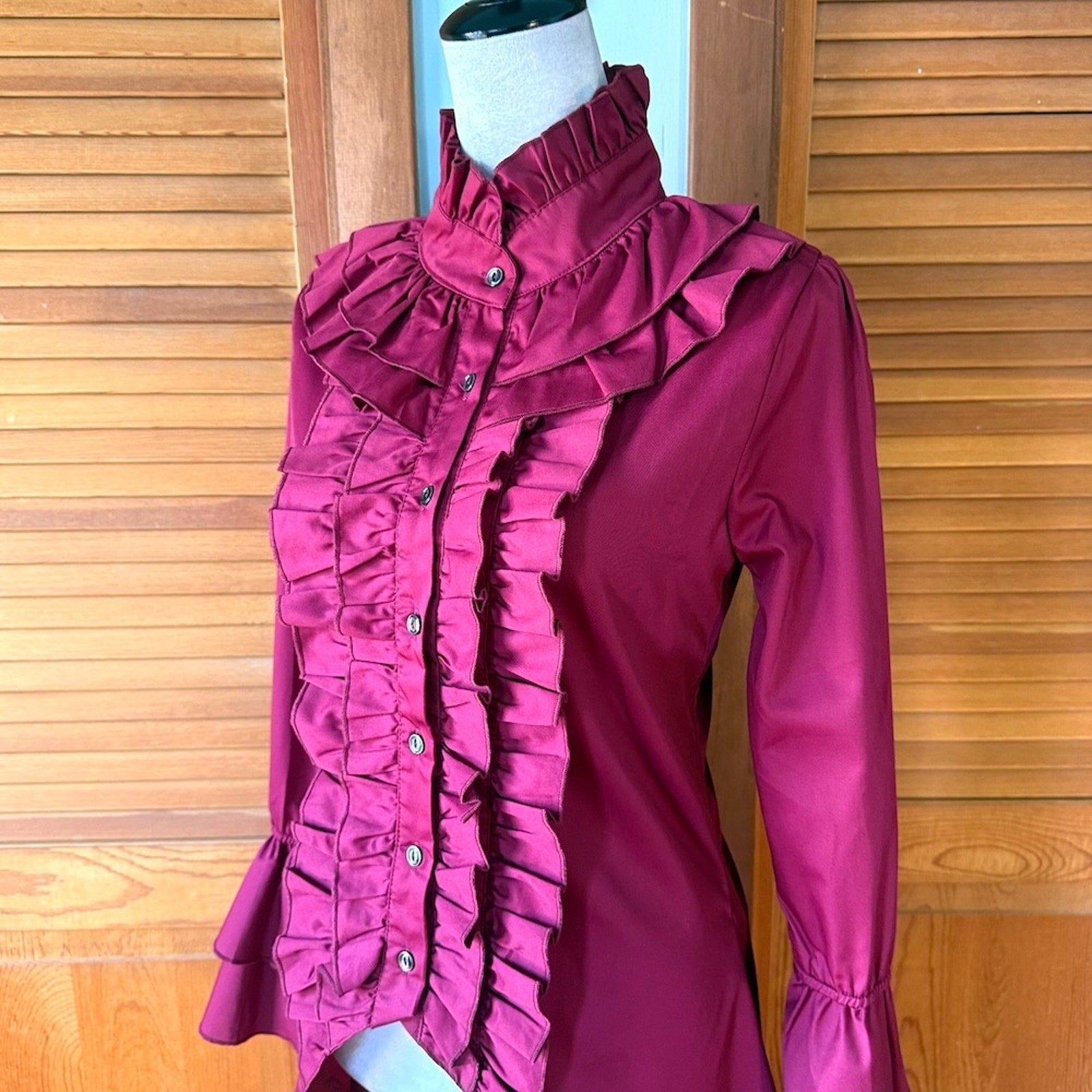 ACDC Rag Gothic Lolita EGL Victorian Vampire Aristocrat Wine Jacket Shirt OS