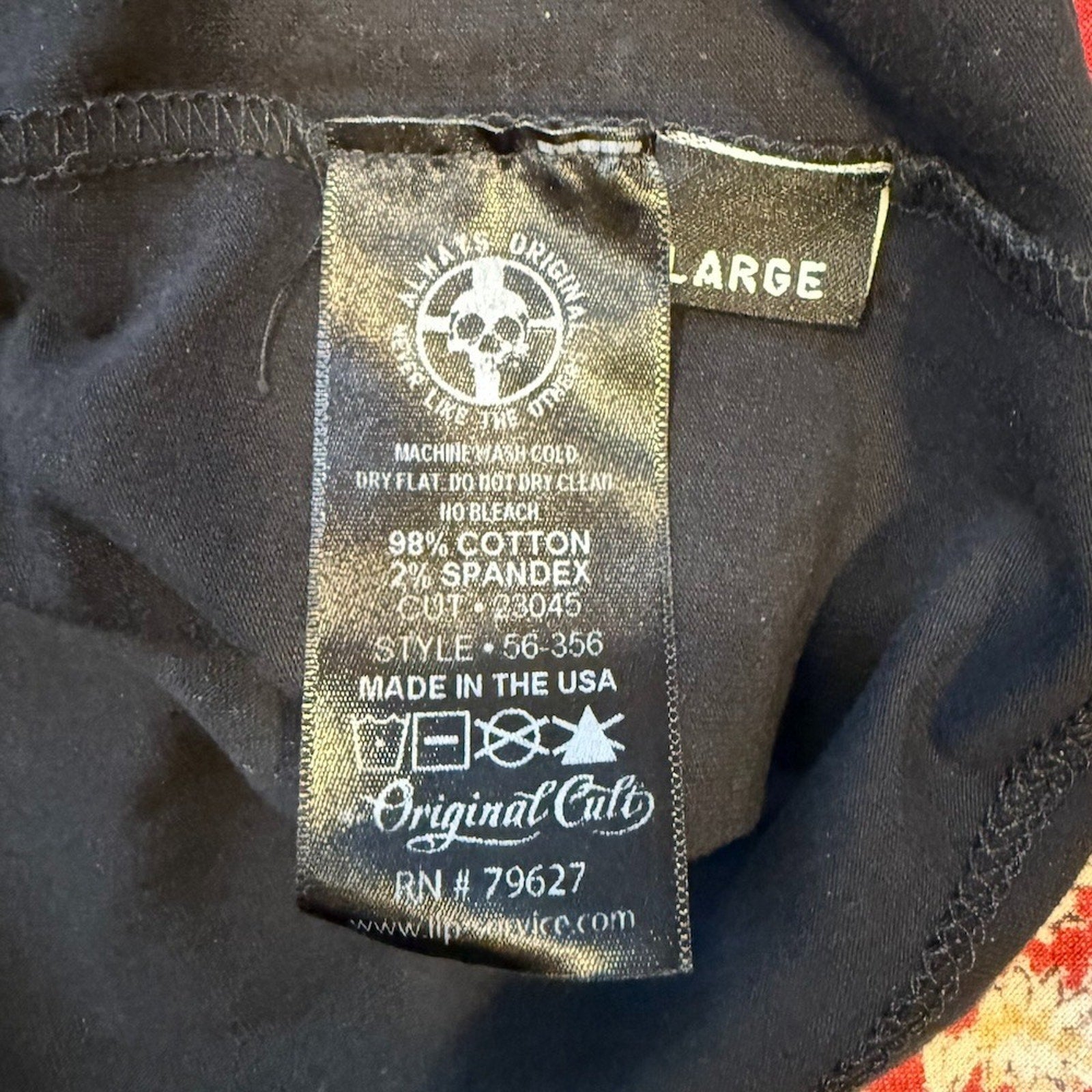 Vintage Lip Service Millennium Moon Goth Punk Cyber Tribal Halter Top Black L