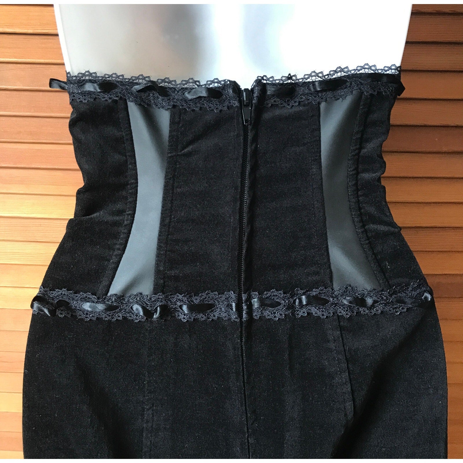 Vintage Lip Service Lost Velvet Empire Gothic Victorian Steampunk Skirt XS