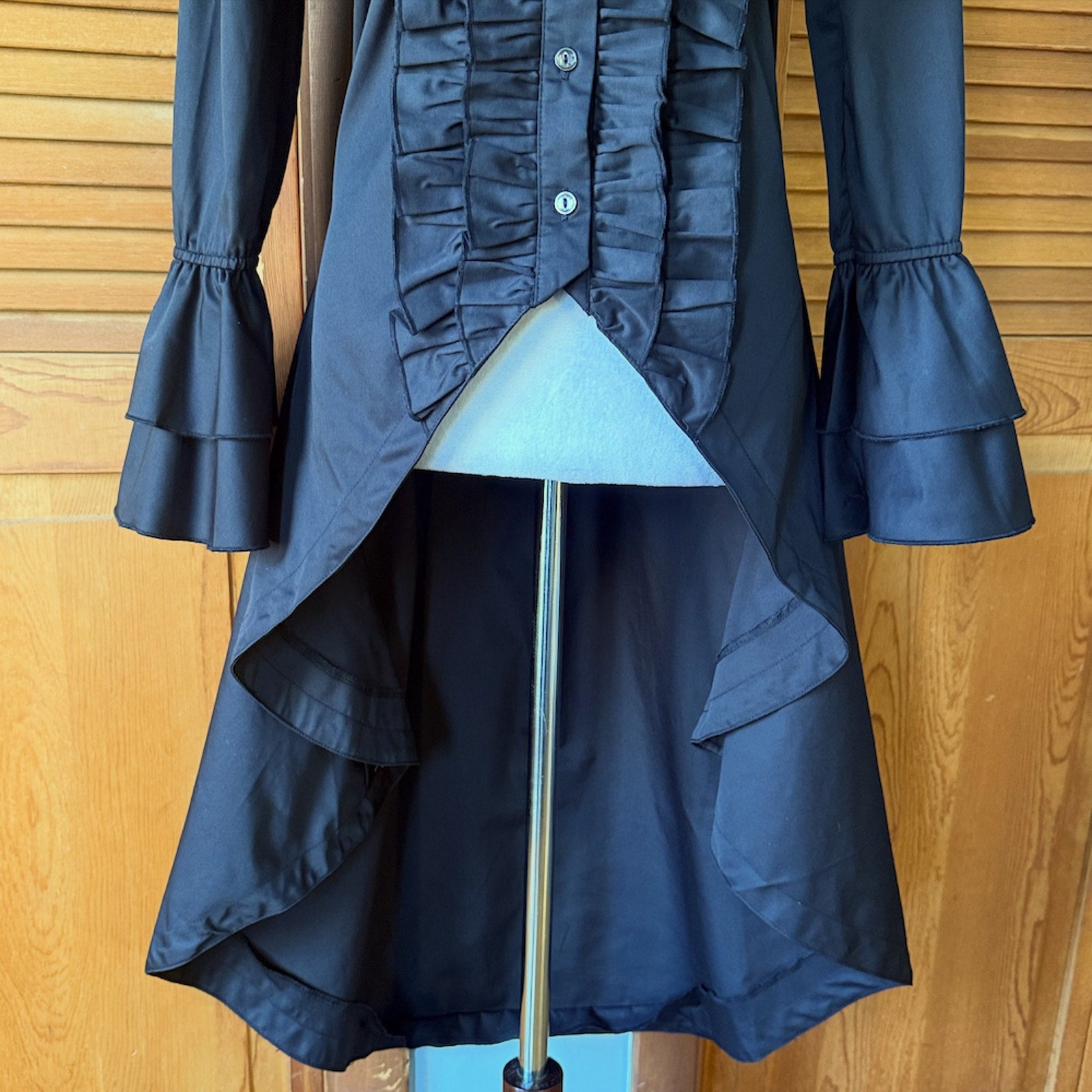 ACDC Rag Gothic Lolita EGL Victorian Vampire Aristocrat Black Jacket Shirt OS