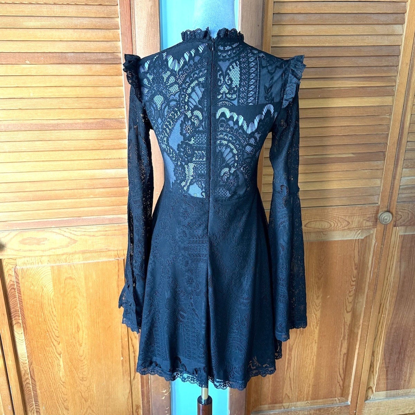 Killstar Rare Gothic Victorian Vampire Vkei Dark Fairycore Black Lace Dress S