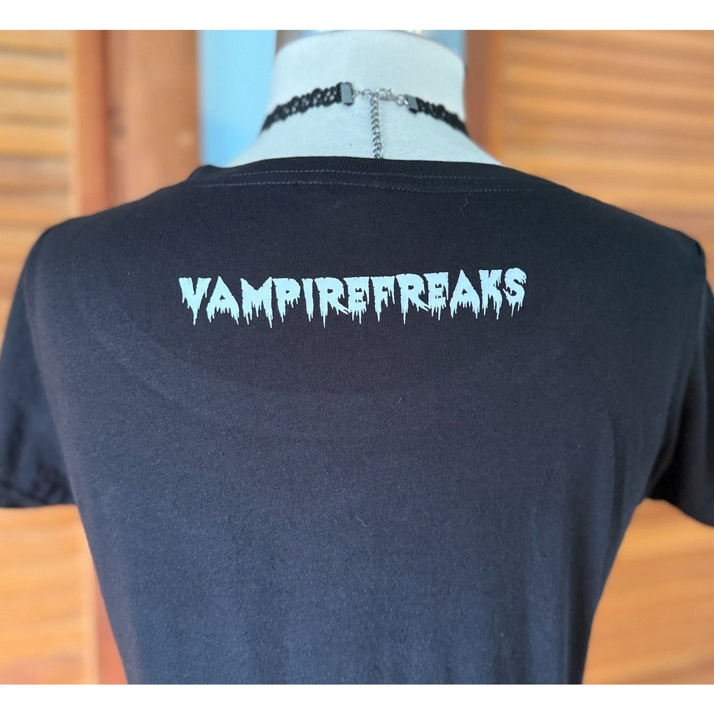 Vampire Freaks Punk Goth Choose Your Poison Wednesday Addams Tee M