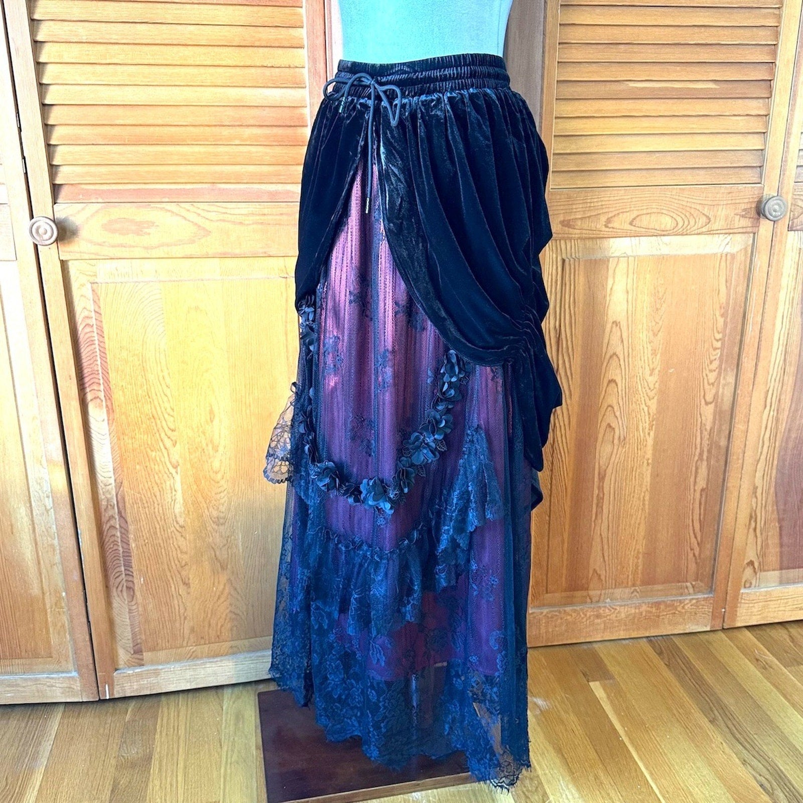 Dark in Love Gothic Victorian Vampire Vkei Dark Fairycore Long Skirt XS-XL