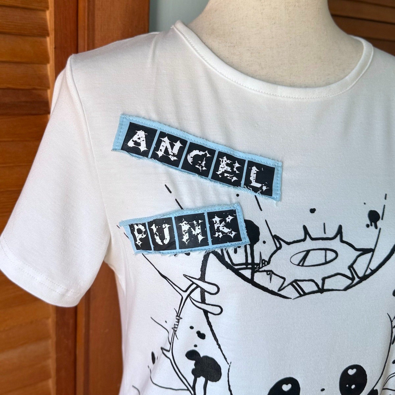 ACDC Rag Lolita EGL Yami Kawaii Angel Punk Kitty Cat Tee T-shirt Top