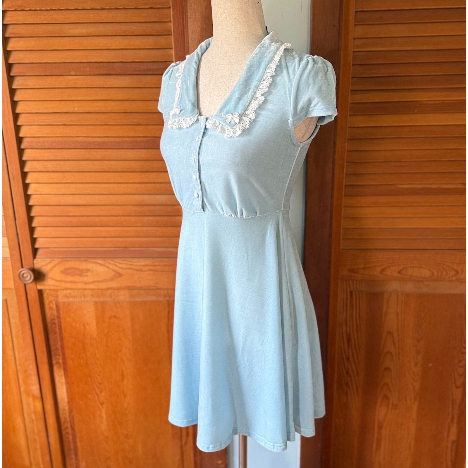 Killstar Gothic Lolita Punk Alice Light Blue Every Mourning Dress
