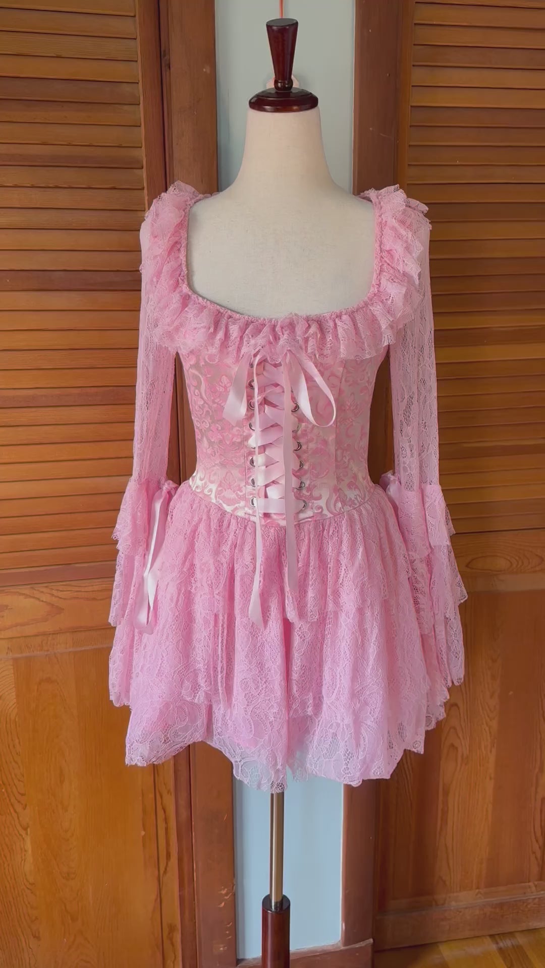 Dolls Kill Pastel Goth Victorian Marie Antoinette They'll Eat Cake Pink Dress