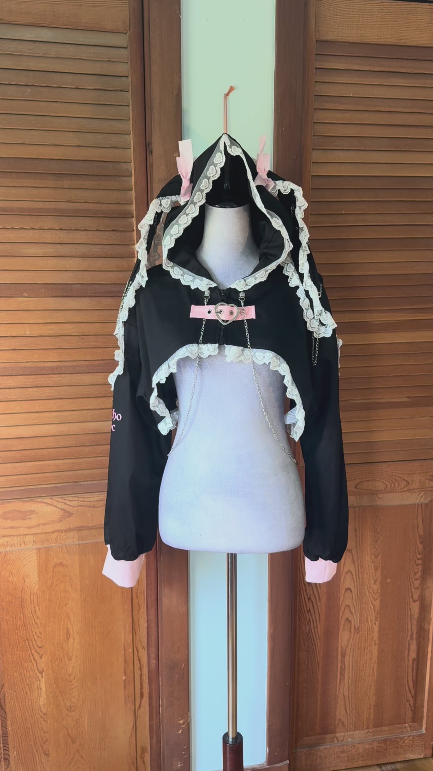 ACDC Rag J-Fashion Gyaru EGL Punk Bunny Heart Cross Bows Hoodie Jacket