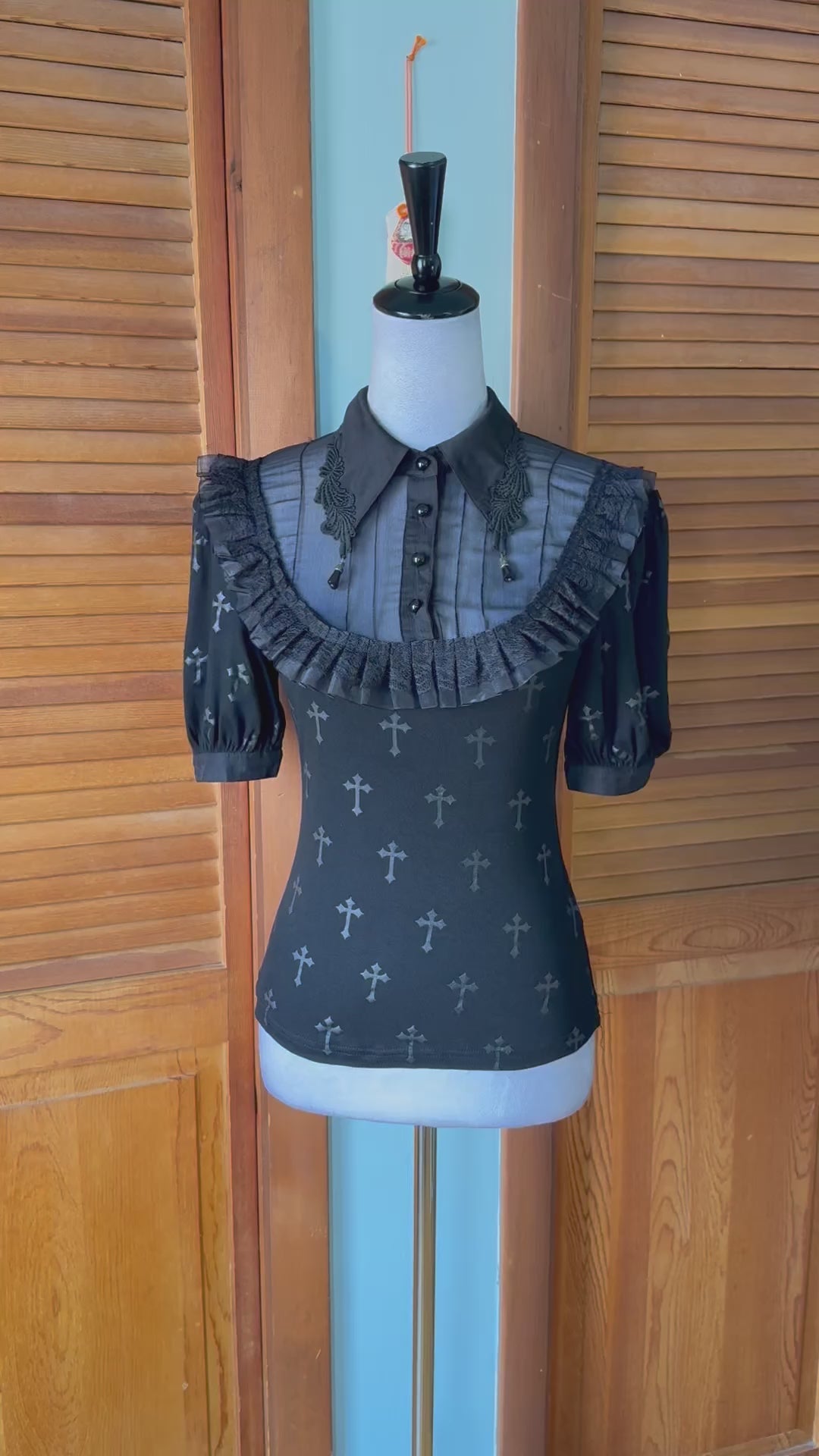Devil Fashion Gothic Lolita Victorian Vampire Vkei EGL My Sweet Cross Top