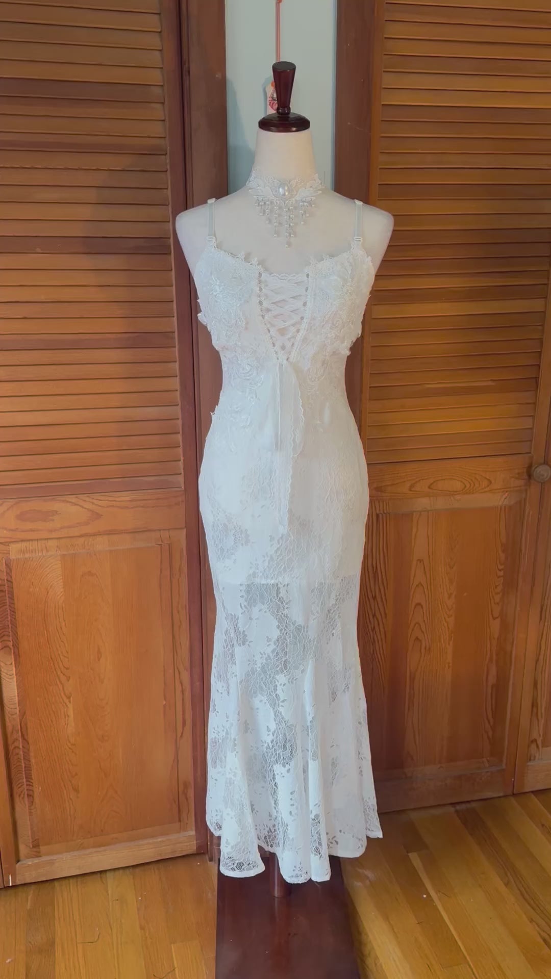 Dark in Love Gothic Victorian Romantic Cottagecore White Mermaid Angel Dress