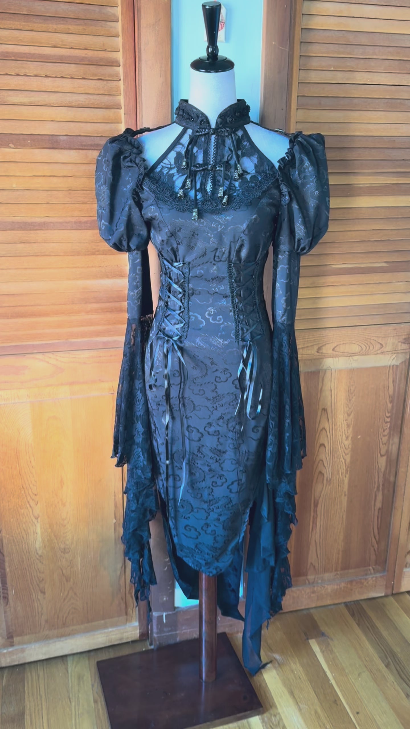 Devil Fashion Gothic Victorian Vkei Witchcore Dragon Mistress Pixie Hem Dress