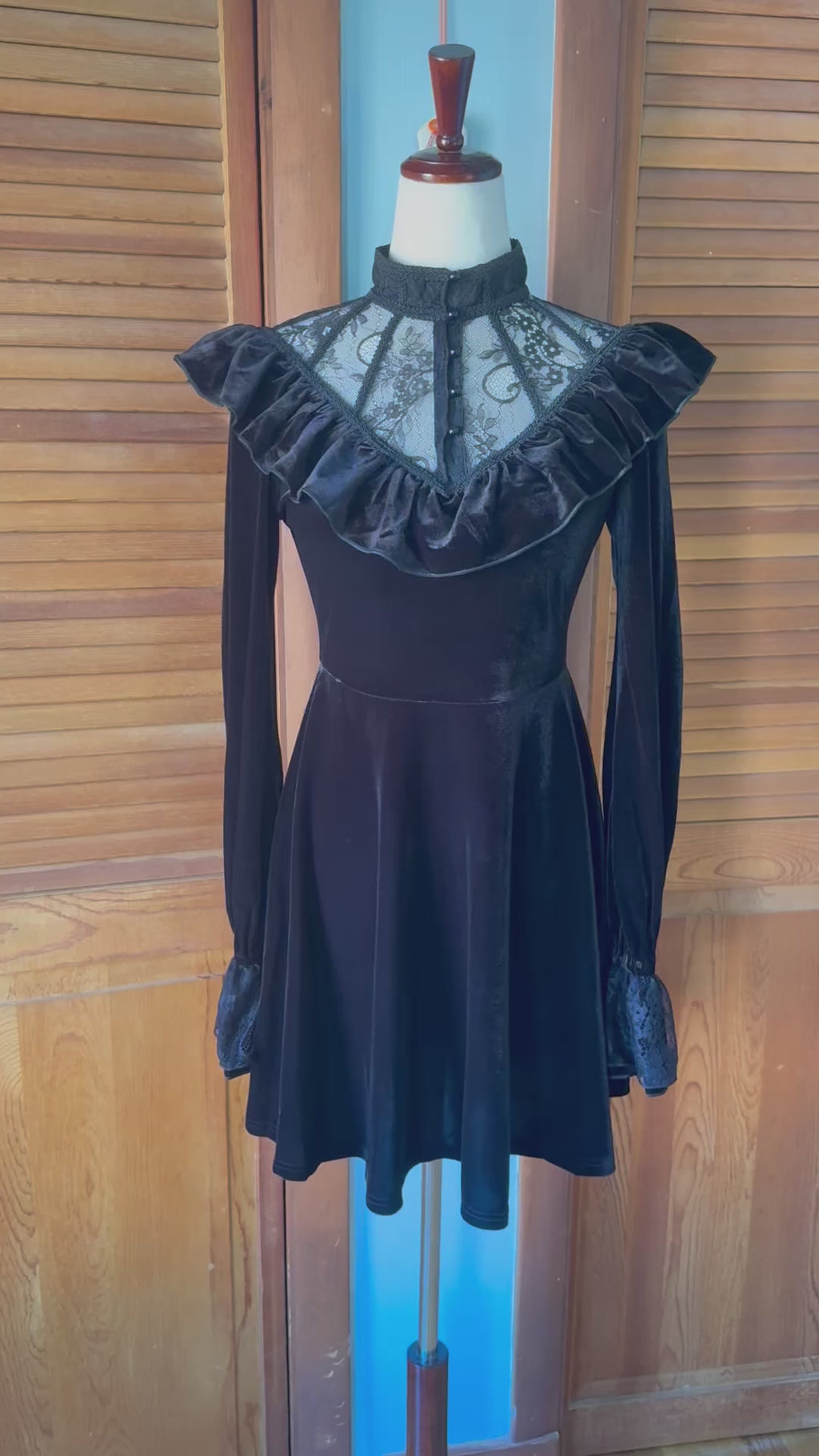Dark In Love Gothic Lolita Victorian Vampire Black Velvet Yours Truly Dress