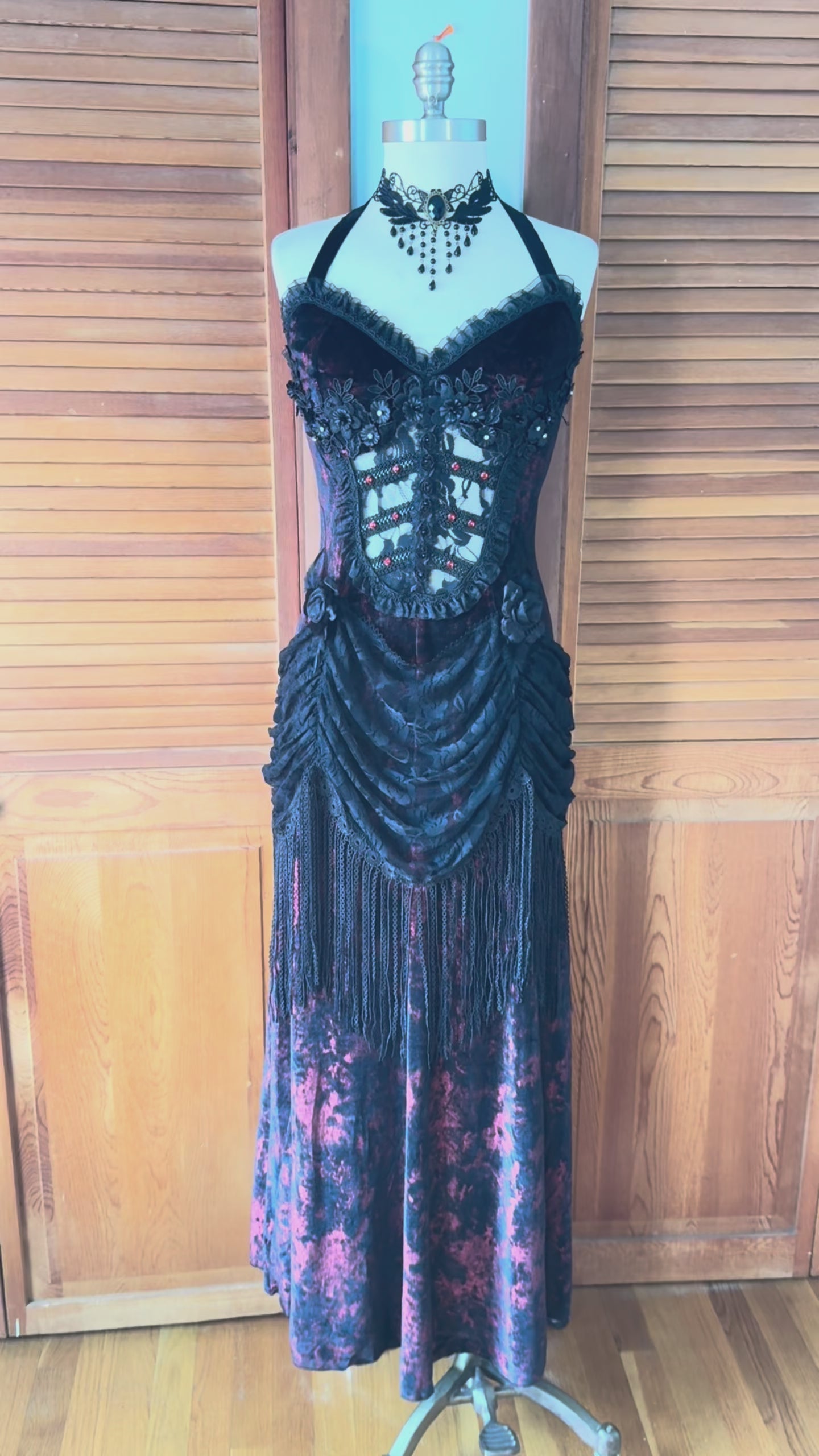 Devil Fashion Gothic Victorian Vampire Vkei Murderous Intents Velvet Dress