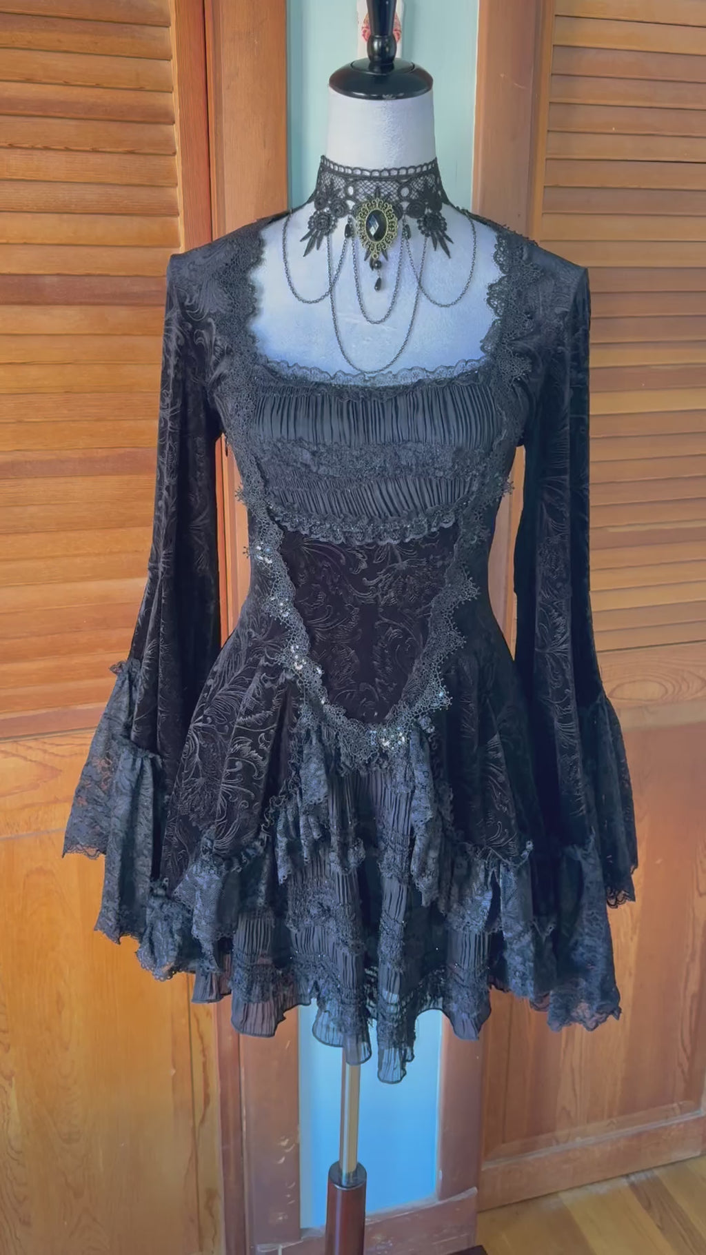 Dark in Love Gothic Victorian Vampire Vkei Dark Marie Antoinette Mini Dress