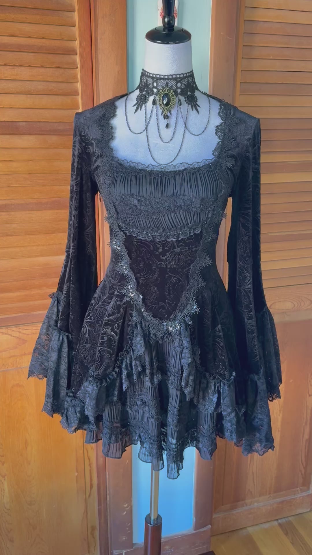 Dark in Love Gothic Victorian Vampire Vkei Dark Marie Antoinette Mini Dress